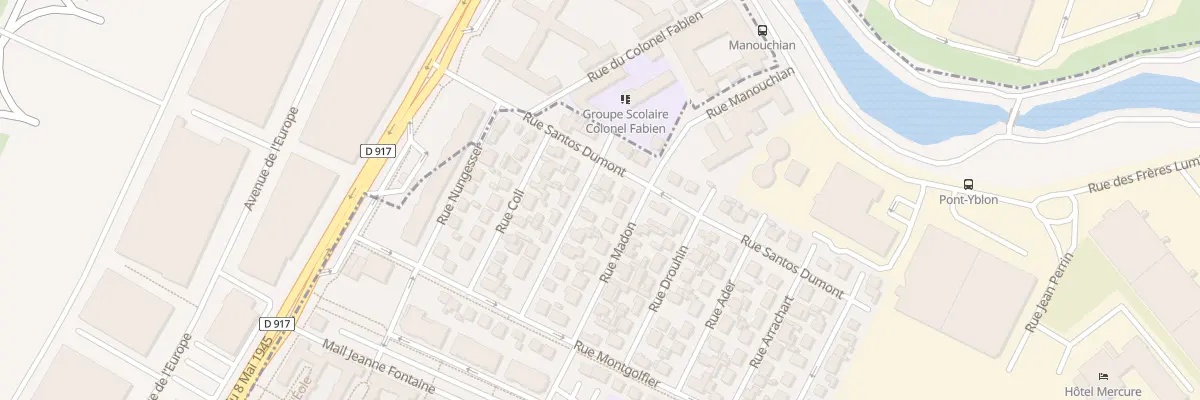 Plan du 12 Rue du Gen Ferie au Blanc-Mesnil