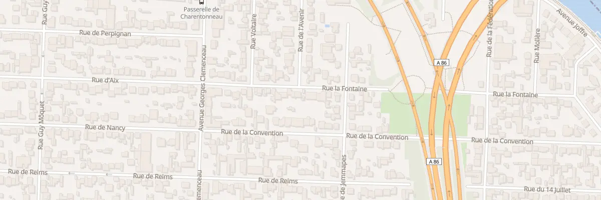 Plan du 20 Rue la Fontaine à Maisons-Alfort
