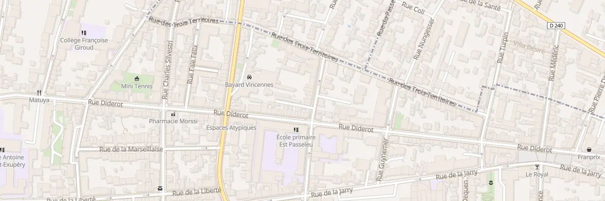 Plan du 39 Rue du Commandant Mowat à Vincennes