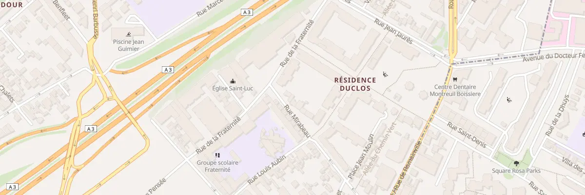 Plan du 9 Rue Mirabeau à Romainville