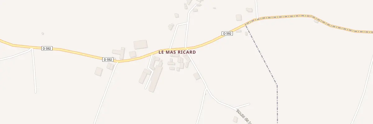 Plan du 5030 Le Mas Ricard à Meljac