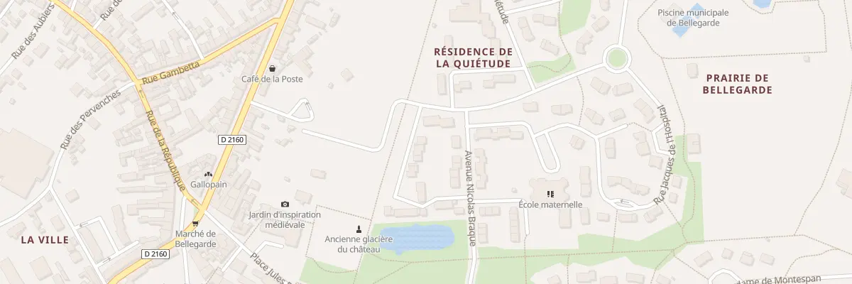 Plan du 8 Av du Recteur Baunard à Bellegarde