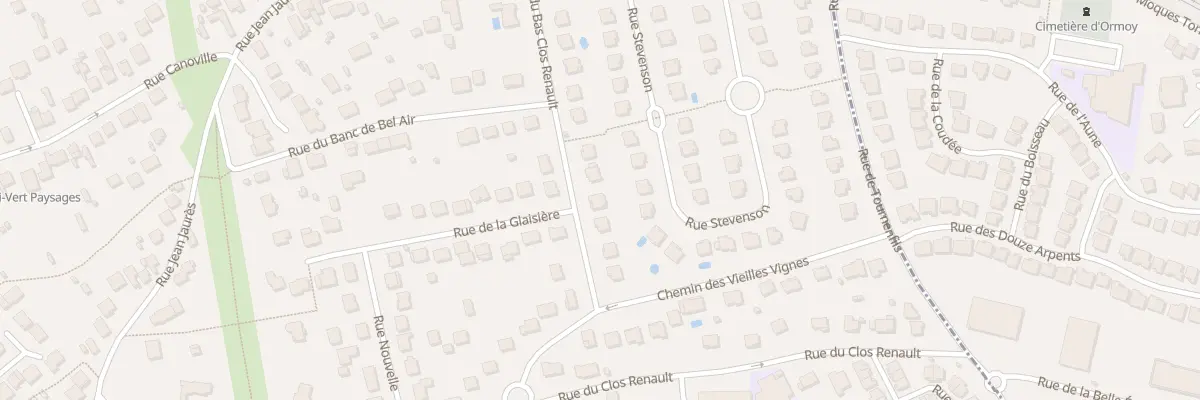 Plan du 12 Rue du Bas Clos Renault à Mennecy