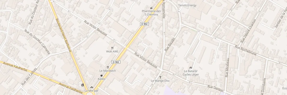 Plan du 8 Rue Victor Beausse à Montreuil