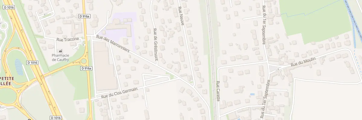 Plan du 5 Rue Neuve à Cauffry