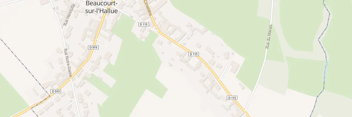 Plan du 16 Rue du Vieux Cimetière à Beaucourt-sur-l’Hallue