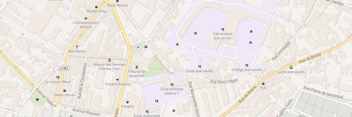 Plan du 11 Rue Pepin à Montreuil