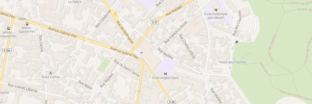 Plan du 74 Rue Molière à Montreuil
