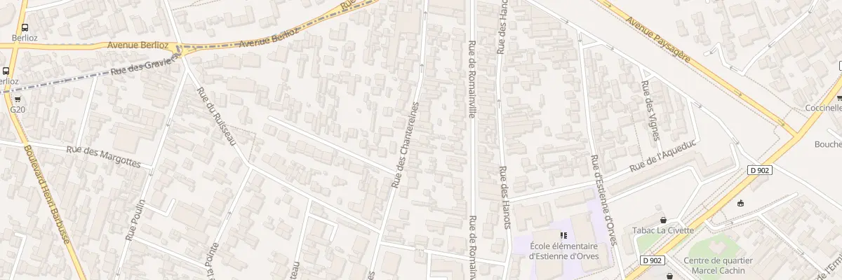 Plan du 74 Rue des Chantereines à Montreuil