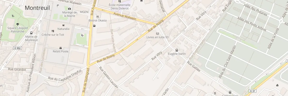 Plan du 23 Rue Vitry à Montreuil