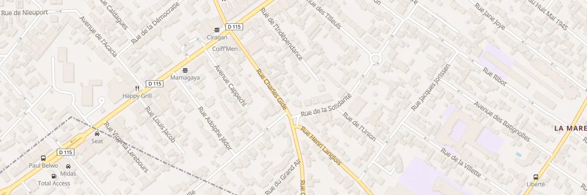 Plan du 121 Rue Charles Gide à Drancy
