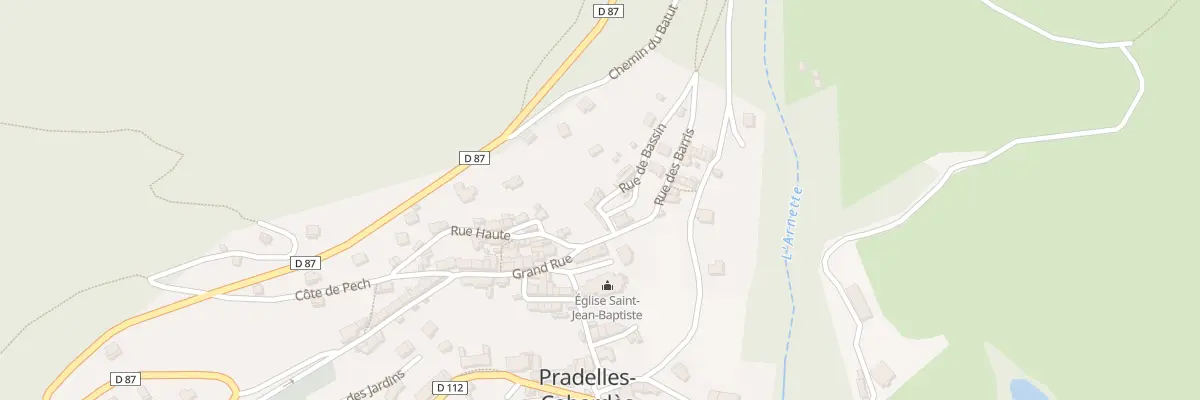 Plan du 5 Rue de Bassin à Pradelles-Cabardès