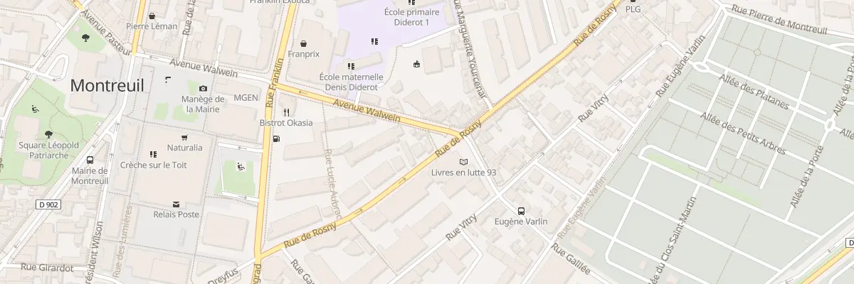 Plan du 29 Rue de Rosny à Montreuil