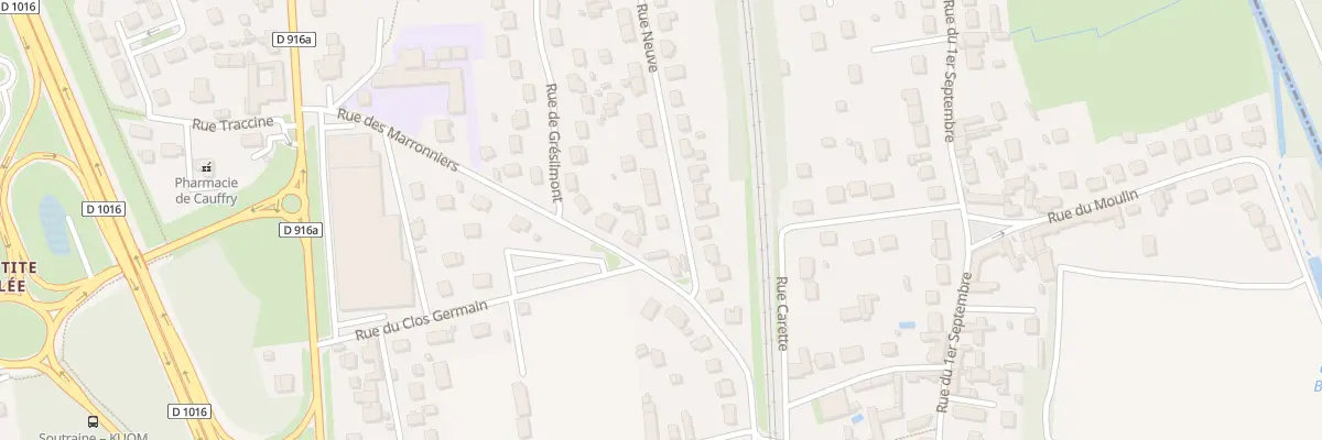 Plan du 3 Rue Neuve à Cauffry