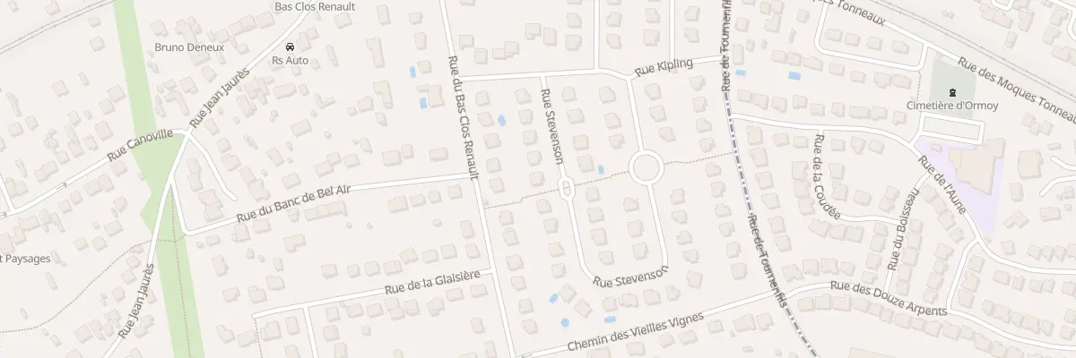 Plan du 10 Rue Stevenson à Mennecy