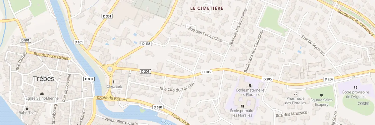 Plan du 6 Rue de la Cite du Huit Mai à Trèbes
