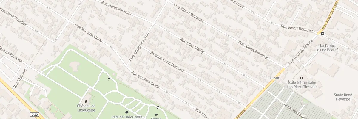 Plan du 50 Av Leon Bernard à Drancy