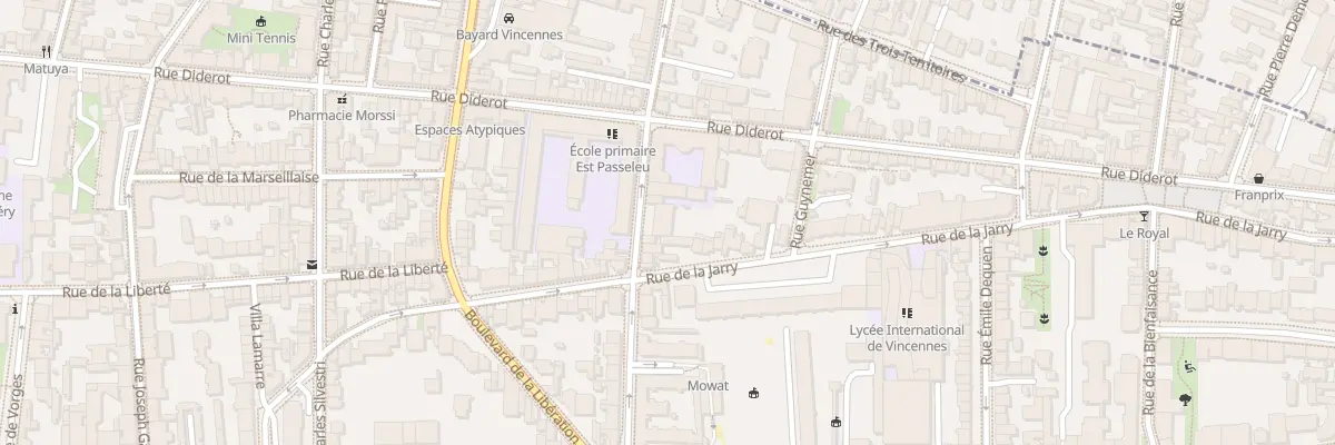 Plan du 32 Rue du Commandant Mowat à Vincennes