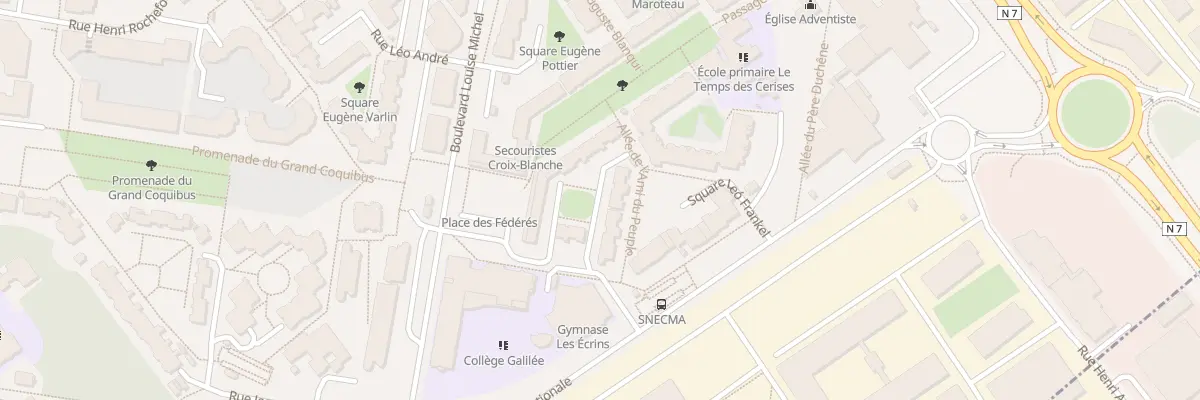 Plan du 6B Sq Elie Reclus à Évry-Courcouronnes