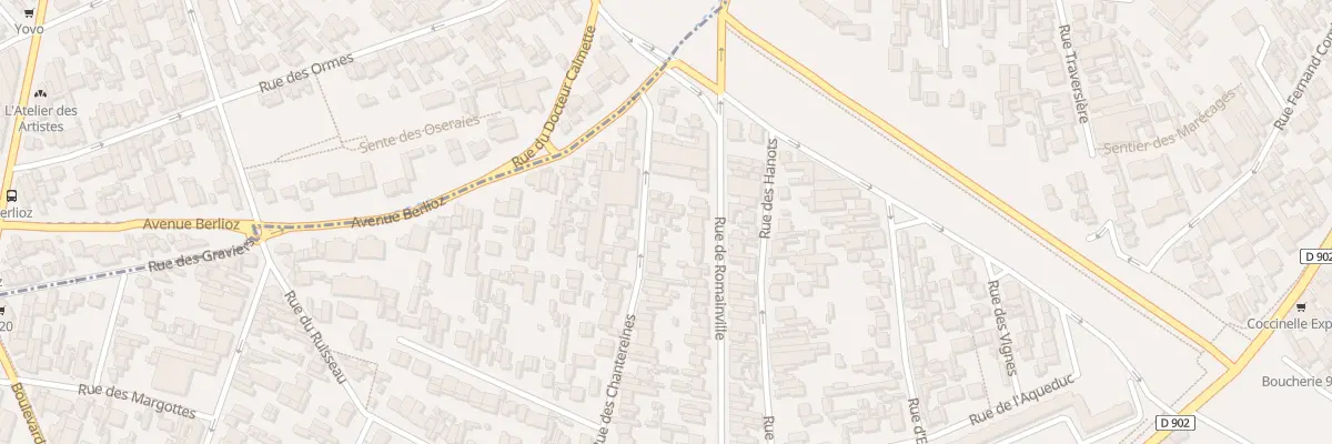Plan du 106 Rue des Chantereines à Montreuil