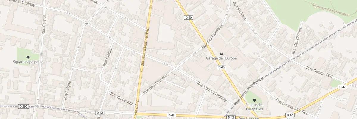 Plan du 16 Rue des Platrières à Montreuil