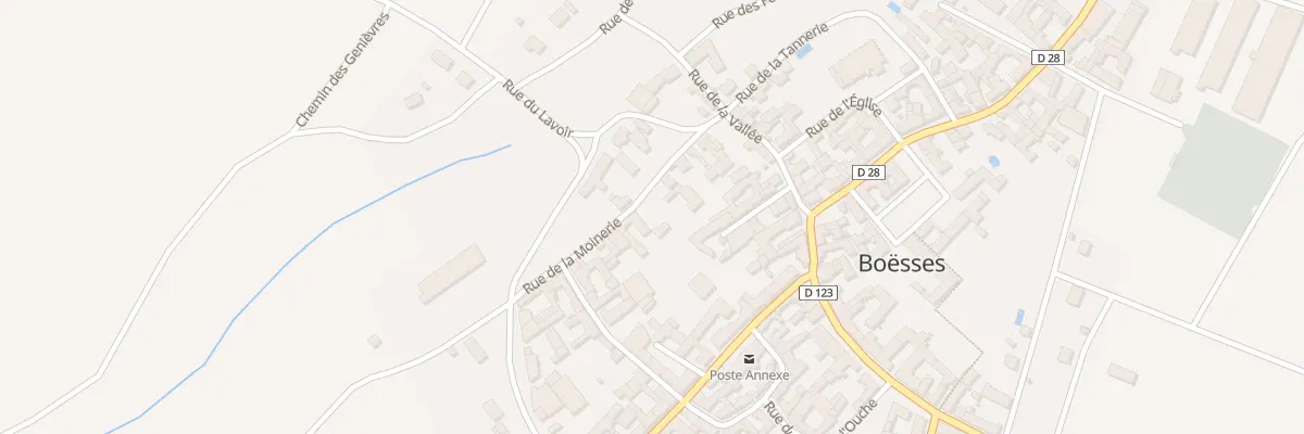 Plan du 8 Rue de la Moinerie à Boësses