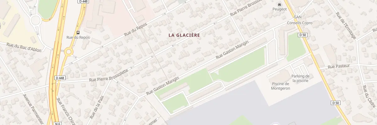 Plan du 25 Rue Gaston Mangin à Montgeron