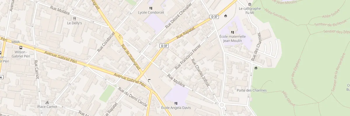 Plan du 28B Rue Francisco Ferrer à Montreuil