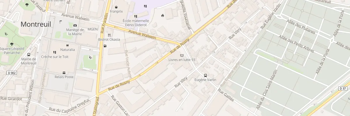 Plan du 32 Rue de Rosny à Montreuil