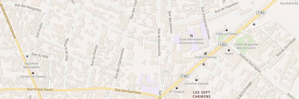 Plan du 99 Rue de Romainville à Montreuil