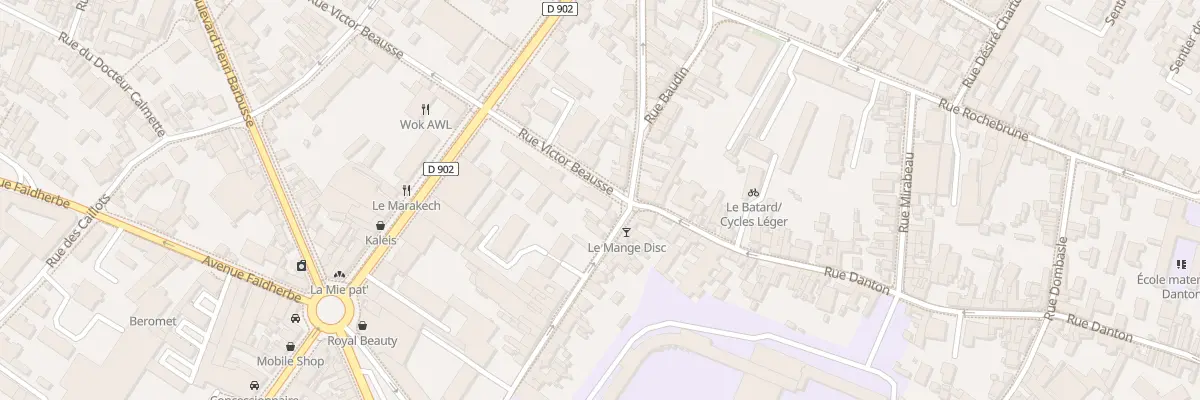 Plan du 1 Rue Victor Beausse à Montreuil