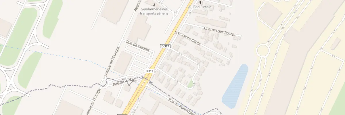 Plan du 2 Rte de Flandre à Bonneuil-en-France