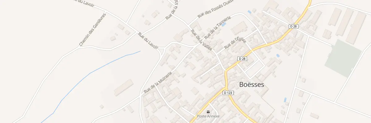 Plan du 12 Rue de la Moinerie à Boësses