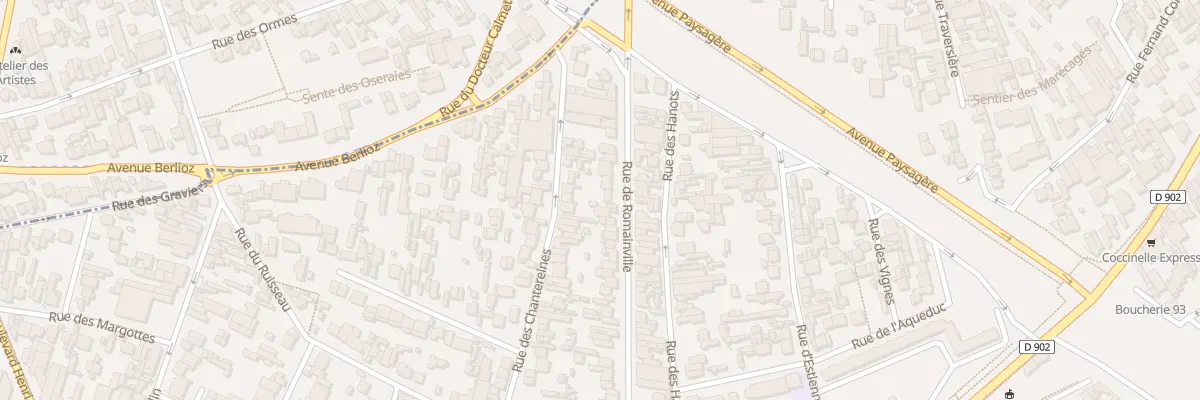Plan du 163 Rue de Romainville à Montreuil