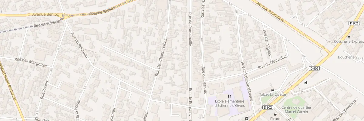 Plan du 135 Rue de Romainville à Montreuil