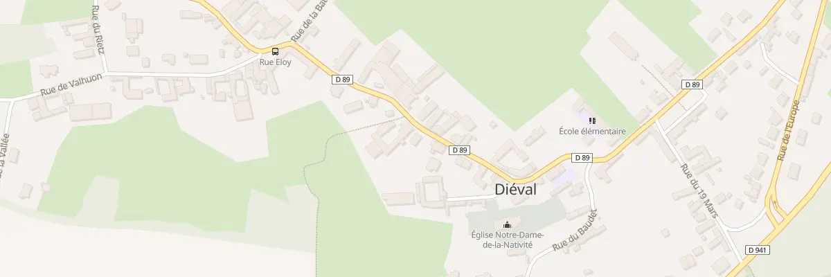 Plan du 295 Rue Monseigneur Eloy à Diéval