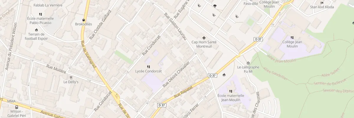 Plan du 61 Rue Désiré Chevalier à Montreuil