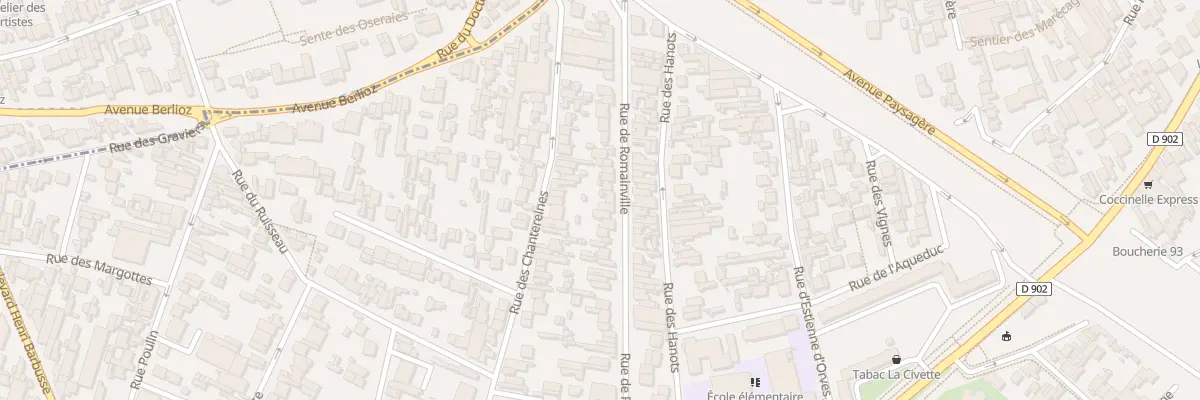 Plan du 151 Rue de Romainville à Montreuil
