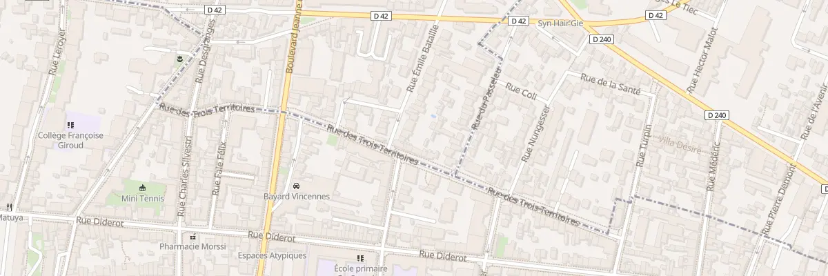Plan du 35 Rue Emile Bataille à Montreuil