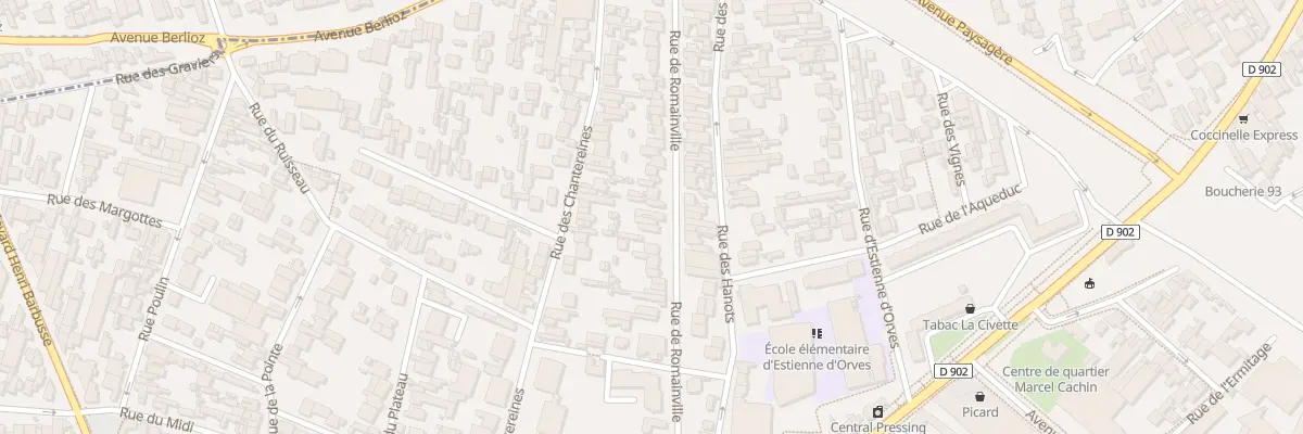 Plan du 131 Rue de Romainville à Montreuil