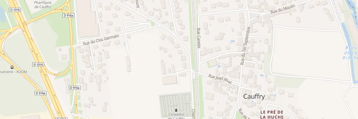 Plan du 3 Rue du Clos Germain à Cauffry