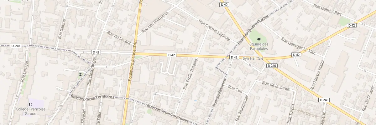 Plan du 80 Rue de la Solidarité à Montreuil