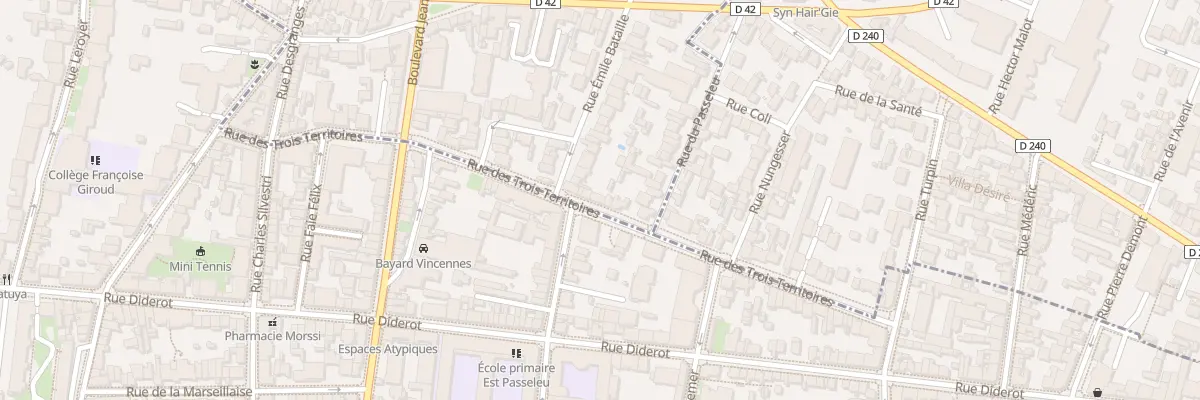 Plan du 43 Rue des Trois Territoires à Montreuil
