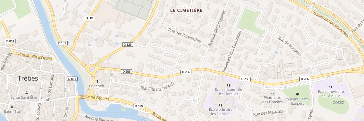 Plan du 9 Rue de la Cite du Huit Mai à Trèbes