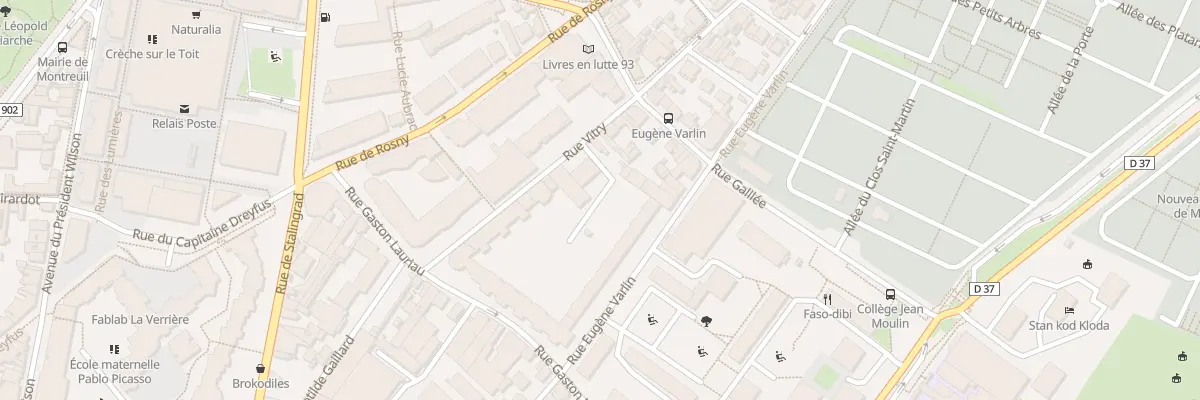 Plan du 20 Rue Vitry à Montreuil
