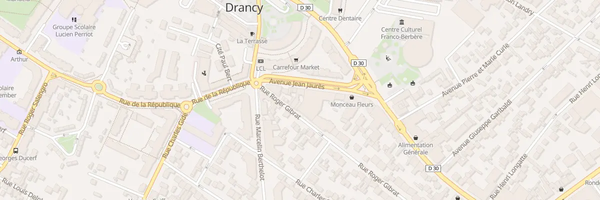 Plan du 10 Av Jean Jaures à Drancy