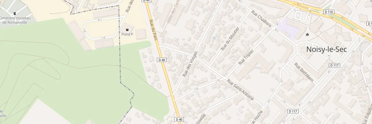 Plan du 34 Rue des Vosges à Noisy-le-Sec
