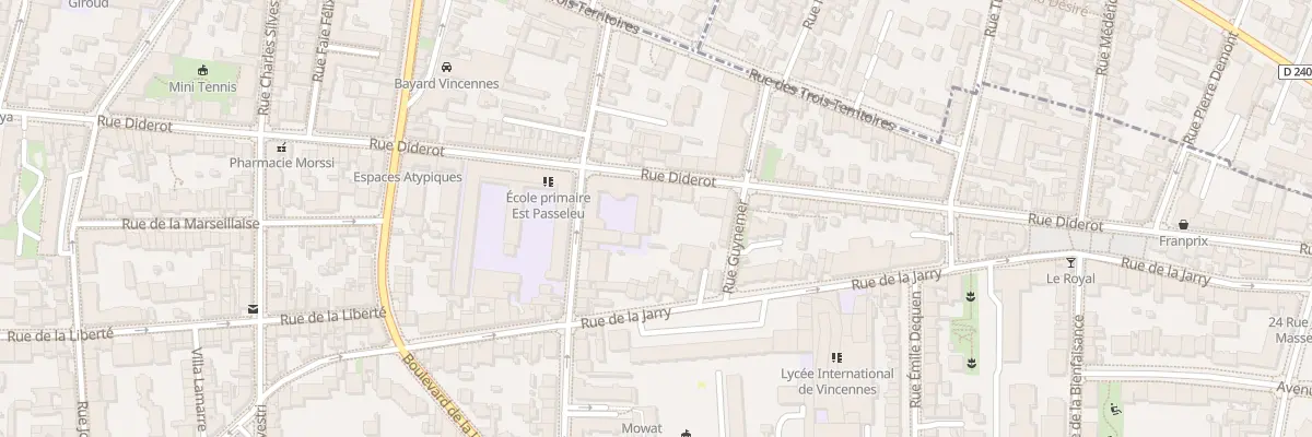 Plan du 114 Rue Diderot à Vincennes