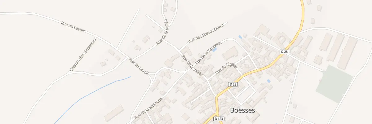 Plan du 1 Rue du Lavoir à Boësses