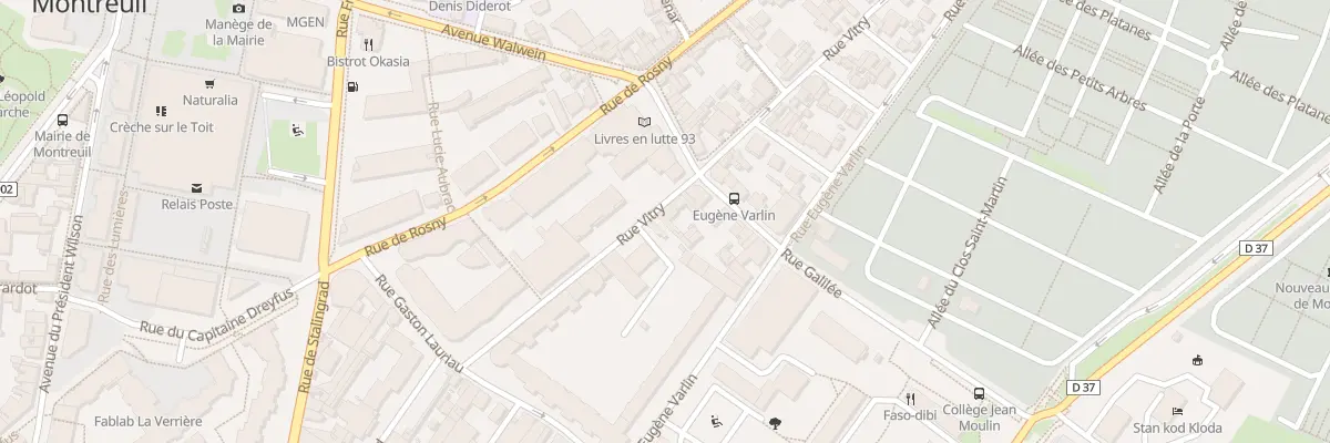 Plan du 26 Rue Vitry à Montreuil